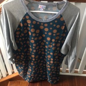 Lularoe Irma polka dot top size 3x